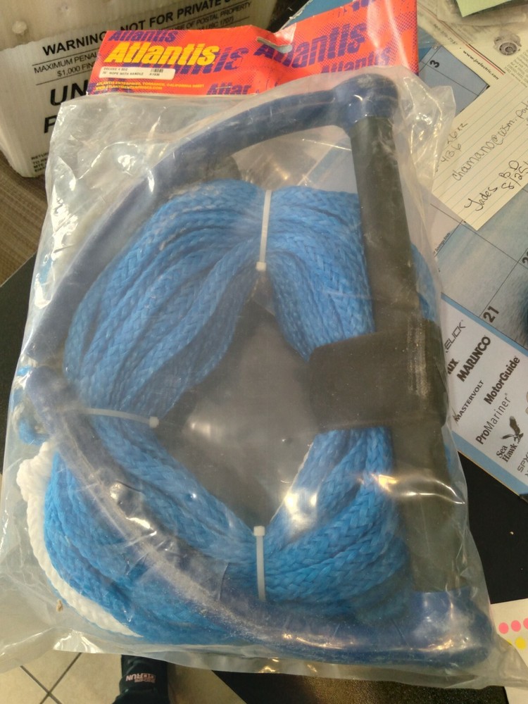 Atlantis 4-section Tow Rope Blue White 75'