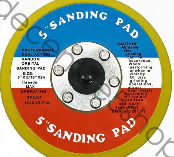 5" HOOK and LOOP FACE SANDING PAD For DA SANDER PALM D/A NEW High quality
