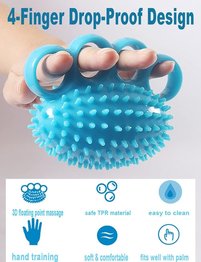 Hand Exercise Squeeze Balls, Grip Strength Trainer, Finger Recovery Kit, Improve