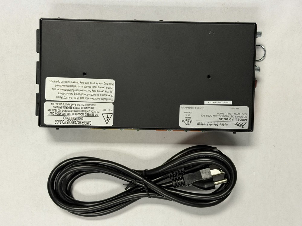 L•Middle Atlantic PD-DC-45 | 45 Watt Compact DC Power Distribution System