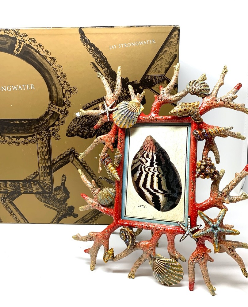 Jay Strongwater Grotto Coral Reef Photo Frame - MINT!
