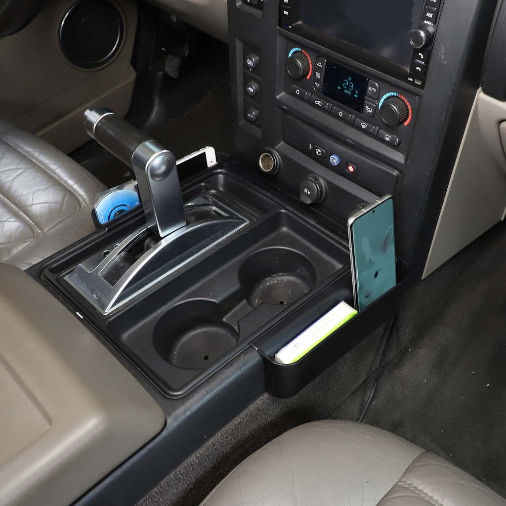 ABS Black Interior Storage Two Baskets Box For Hummer H2 2003-2007