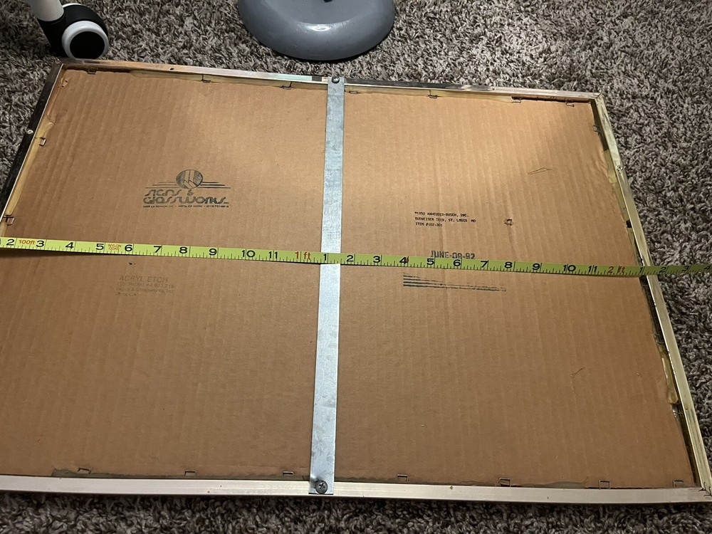 Vintage Anheuser Busch 1992 Mirror 26x19