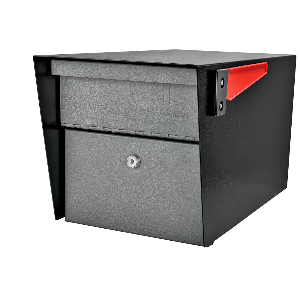 Mail Manager Locking Post-Mount Mailbox with High Security Reinforced Patented L