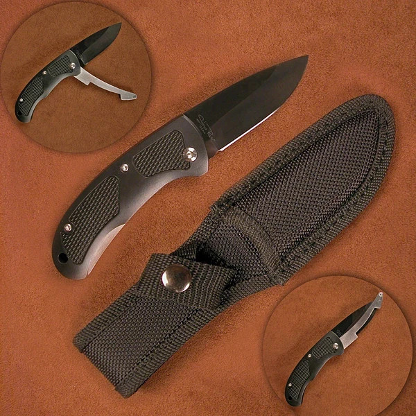 Stone River Gear Fixed Blade Ceramic Hunting Knife w/ Point Protector SRG4RBP