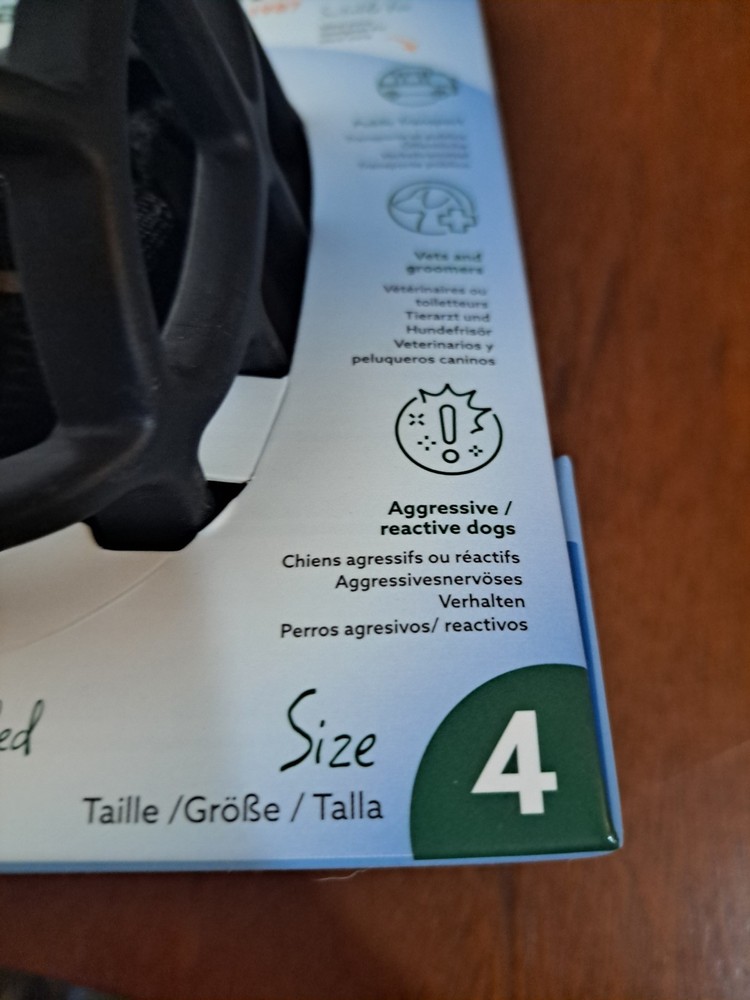 NEW Baskerville Ultra Muzzle Black for Dogs - Size 4 - Adjustable & Comfortable