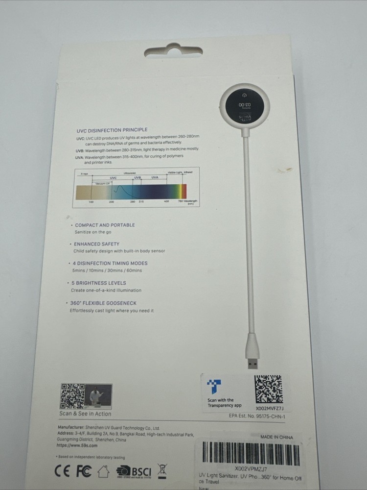 USB UV Sanitizing Light