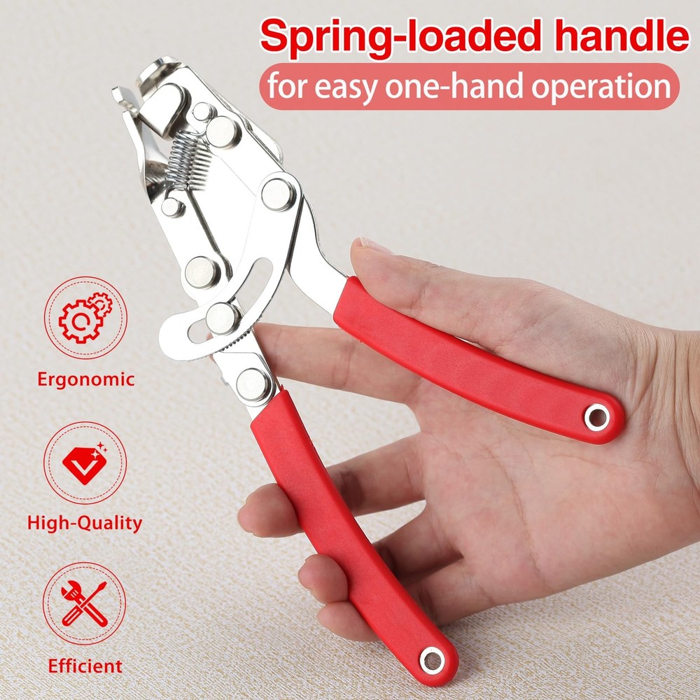 LEONTOOL Bike Brake Cable Puller Pliers, 4th Hand Tool - 7.7", Red