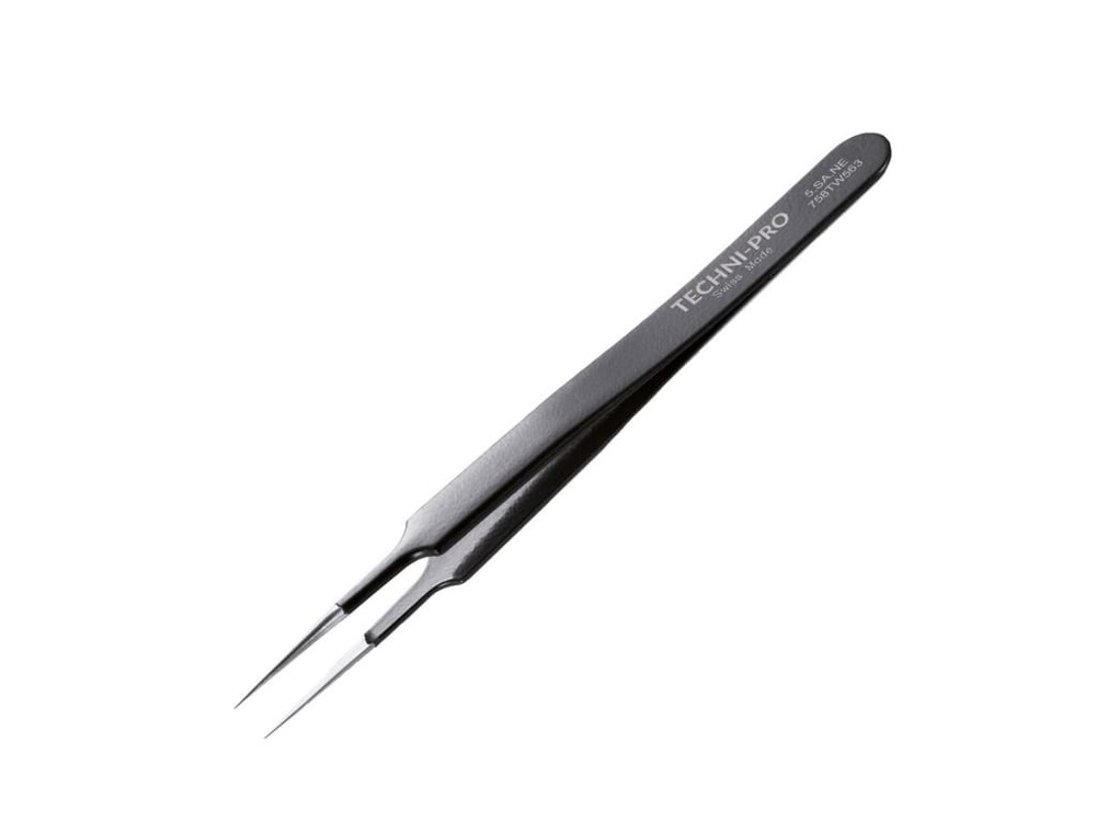 Techni-Pro 758TW563 - ESD Epoxy Coated Tweezers, Style 5,