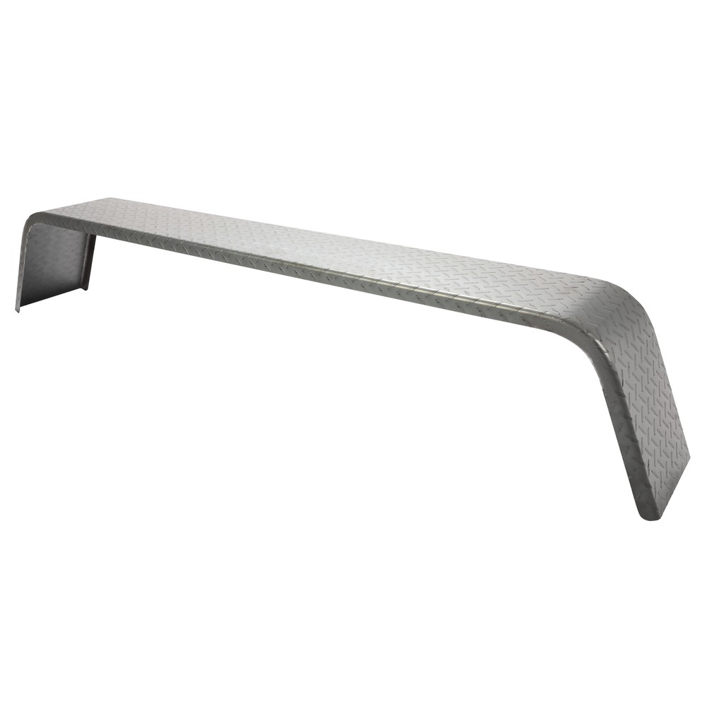 (2)- Steel Diamond Tread Plate Tandem Axle Trailer Fenders 10" X 72" X 13"