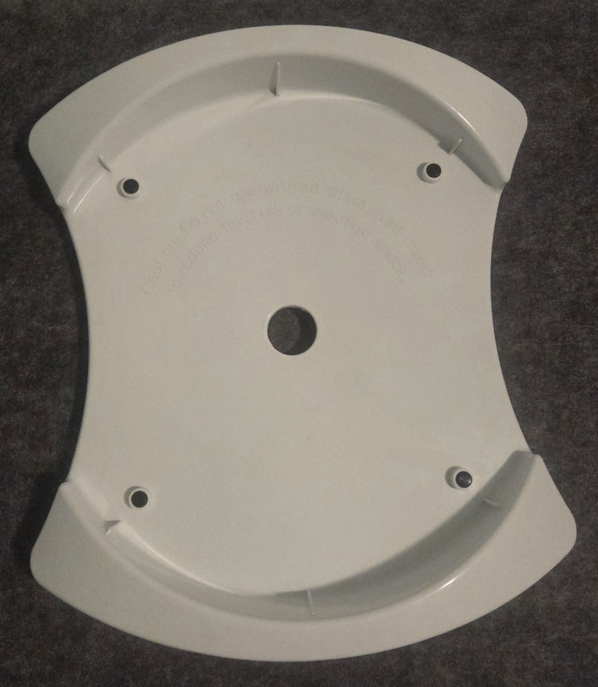 Thane Flavor Wave Deluxe Oven MHO1200 Replacement Part White Plastic Bottom Base