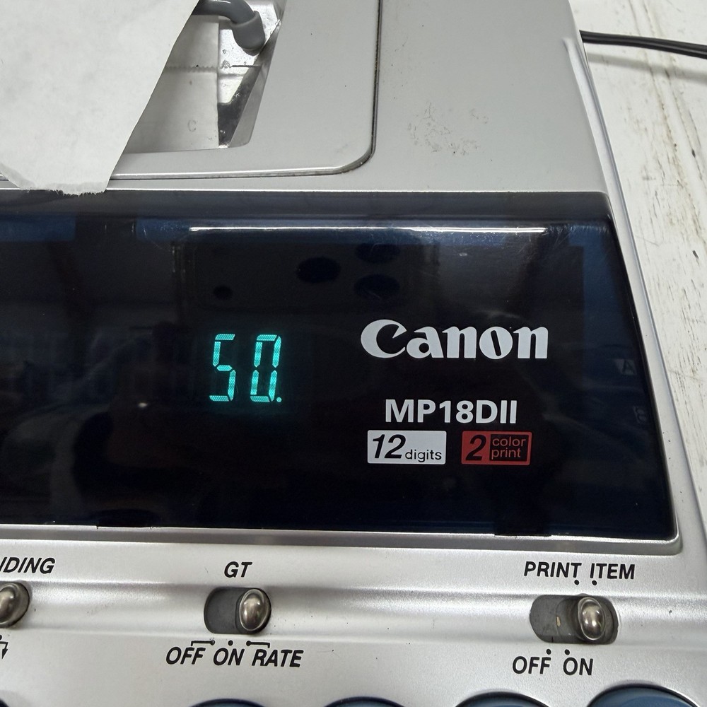 canon mp18d ii Adding Machine Used TESTED