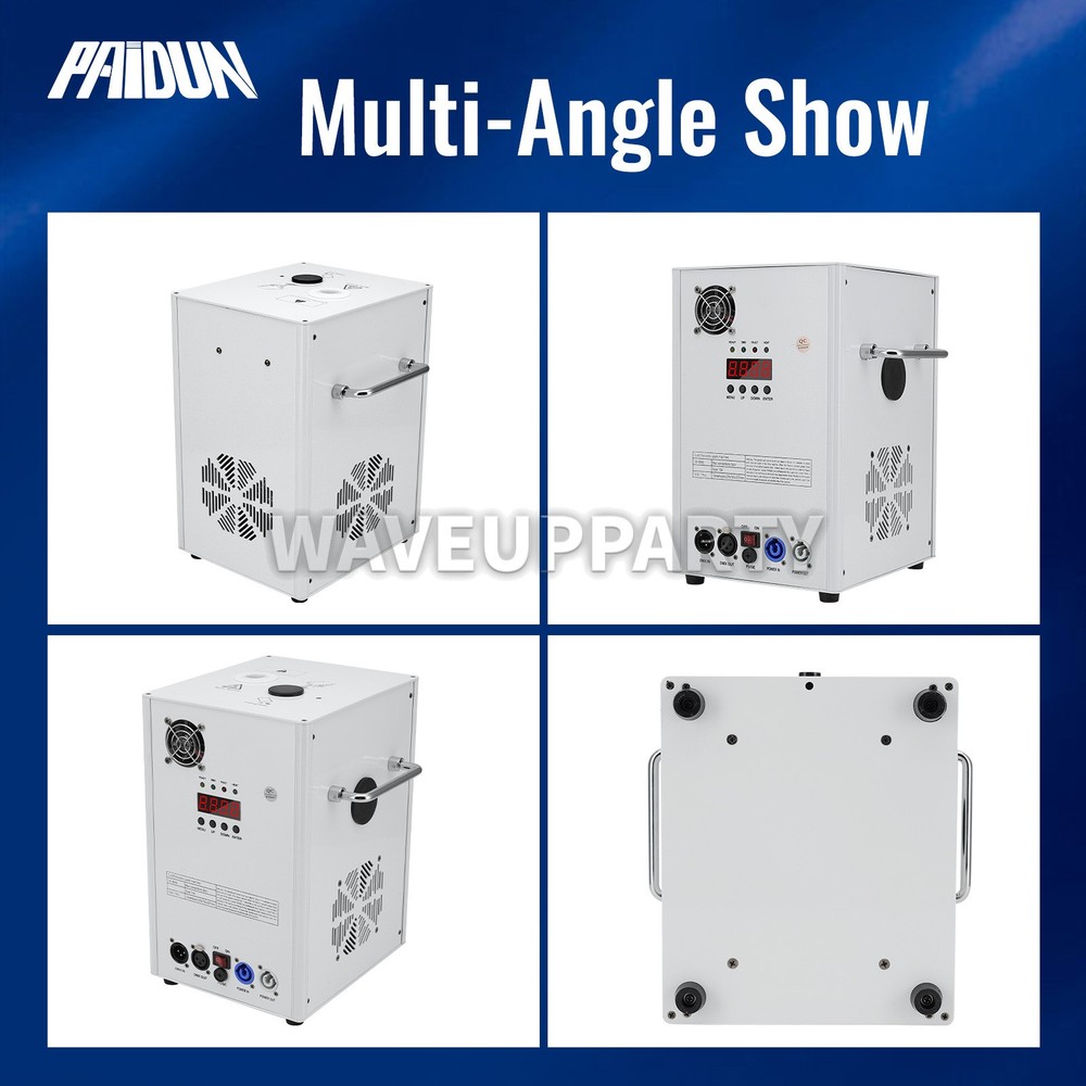 PAIDUN 850W White Cold Spark Machine Firework Effect 3.2-19.6FT DJ Disco Event