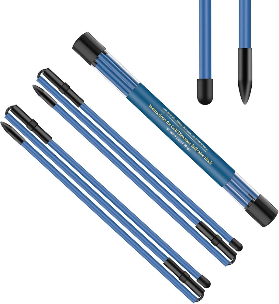 Golf Alignment Sticks 48" Collapsible Training Rods 2 Pc