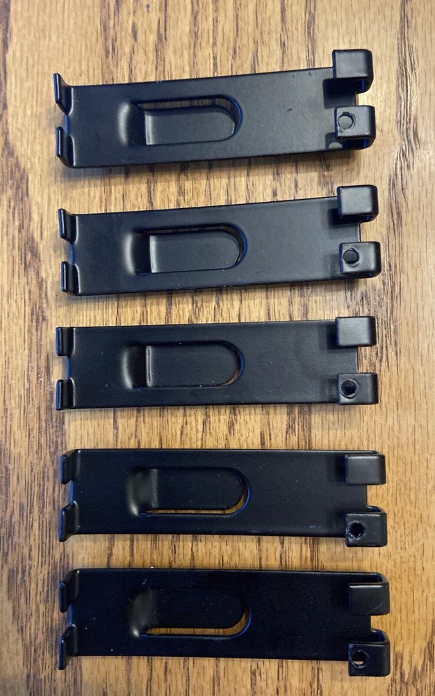 Black Grid Panel Notch Hooks Set Of 5 Five