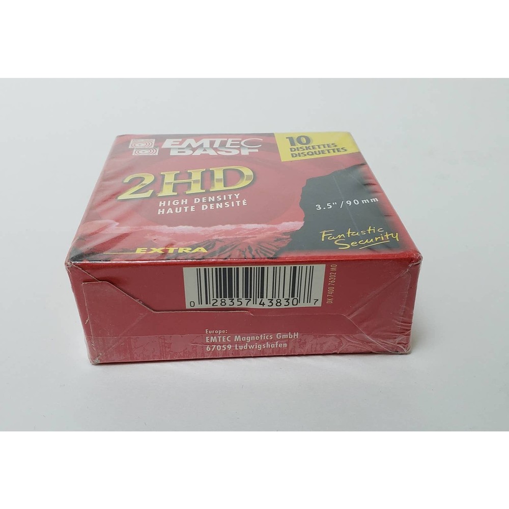 BASF EMTEC 2HD High Density 3.5" 10 Diskettes