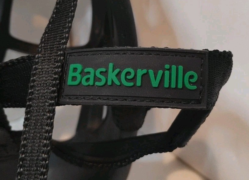 Baskerville Ultra Dog Muzzle Size 6 Black Adjustable Humane Basket Muzzle