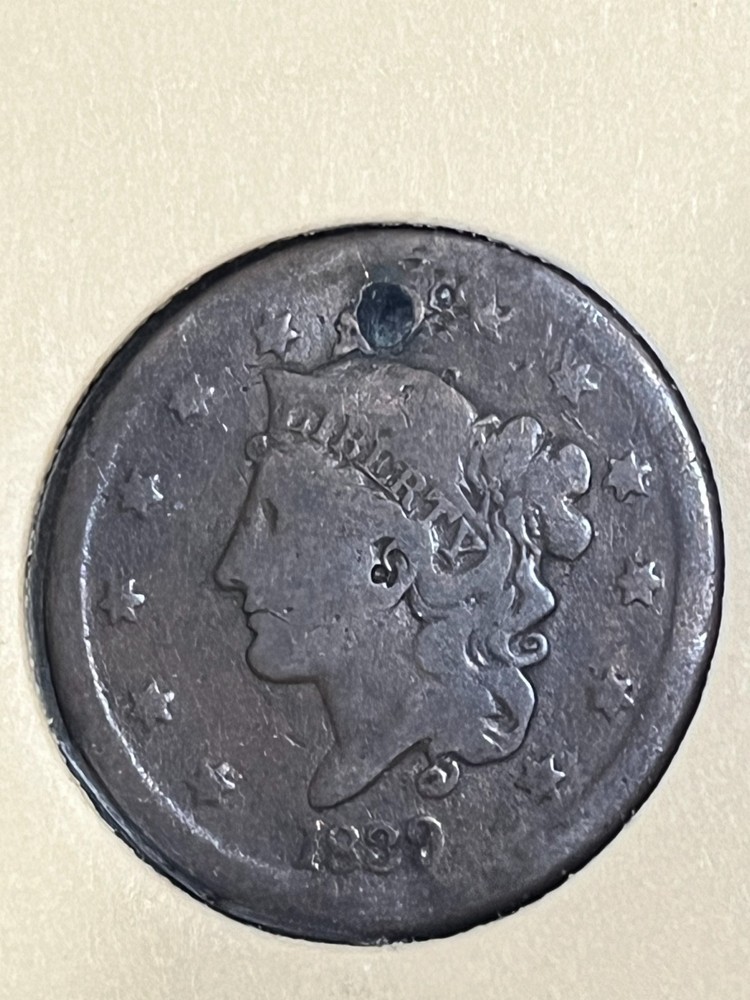 1839 Large Cent - Silly Head