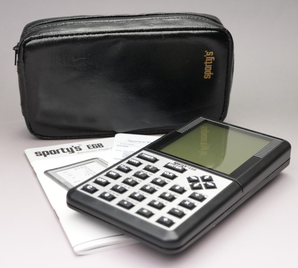 Sporty’s E6B Electronic Pilot Flight Computer w/ Manual Case & Reference Card