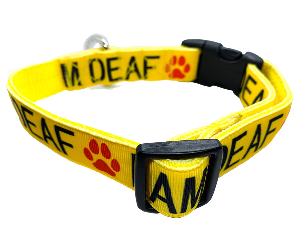 I am Deaf Custom Dog Collar Adjustable