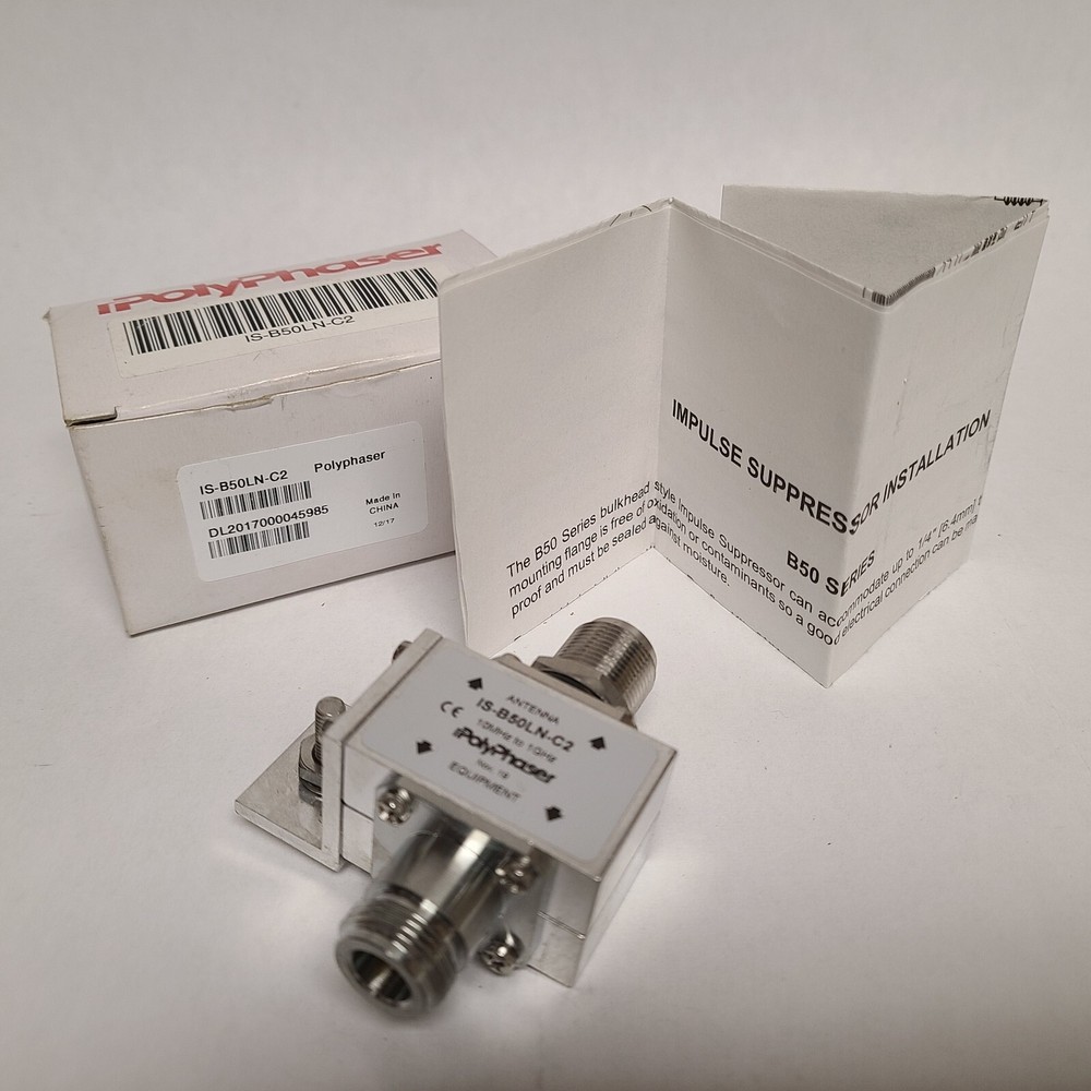PolyPhaser IS-B50LN-C2-ME RF Bulkhead Arrestor