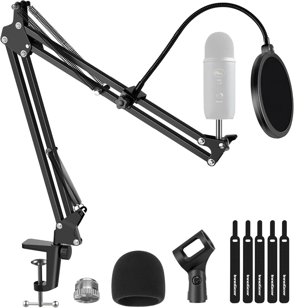 Heavy Duty Mic Stand & Pop Filter