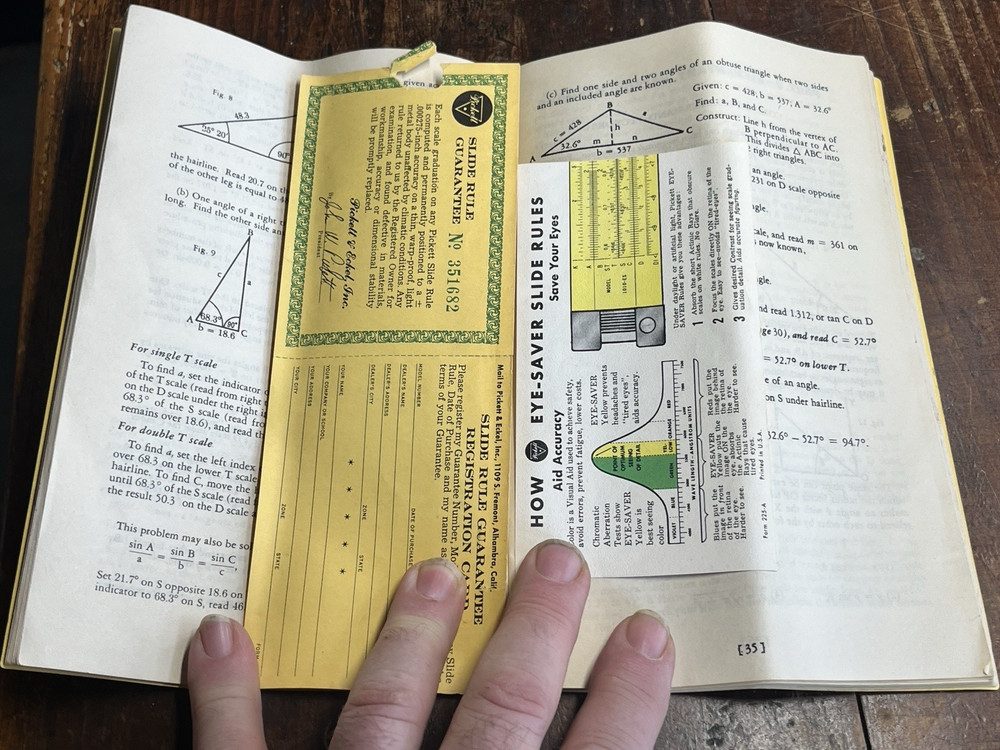 Pickett side rule manual