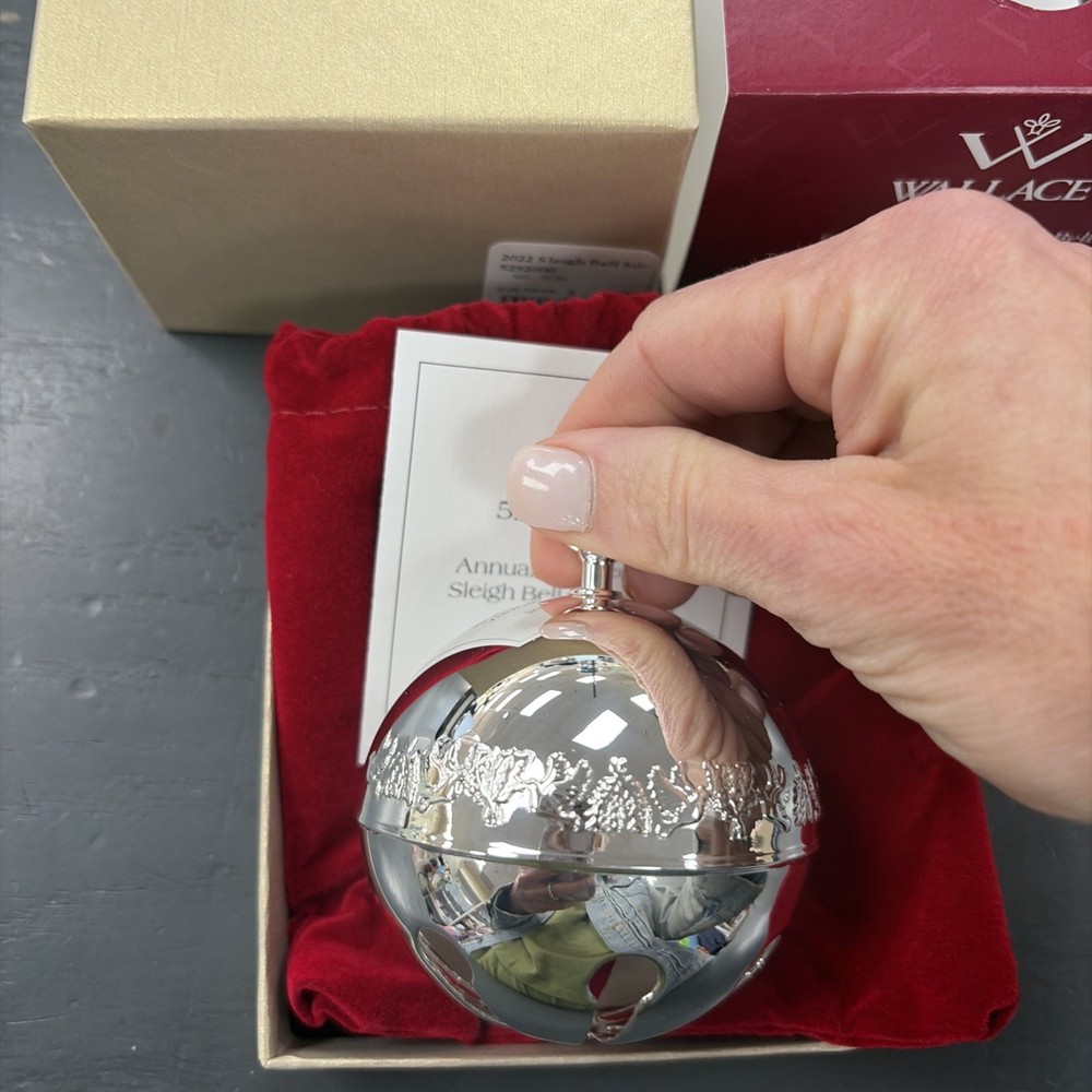 Wallace 2022 Silver Plated Sleigh Bell