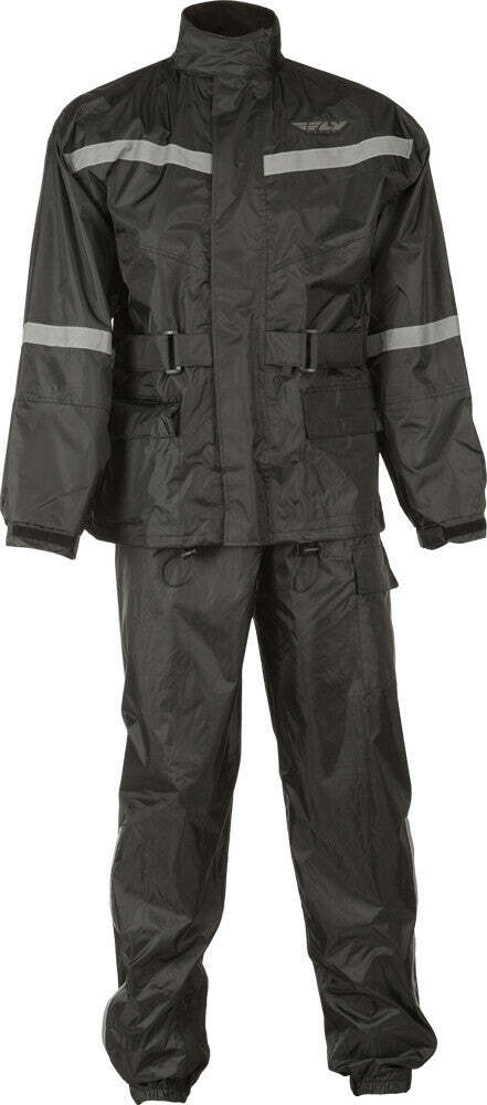 2 Piece Rain Suit Black Xl