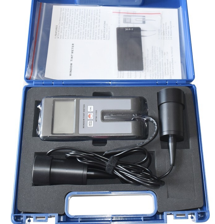 Window Tint Tester Light Transmission Meter with Range 0~100% for Aerospace