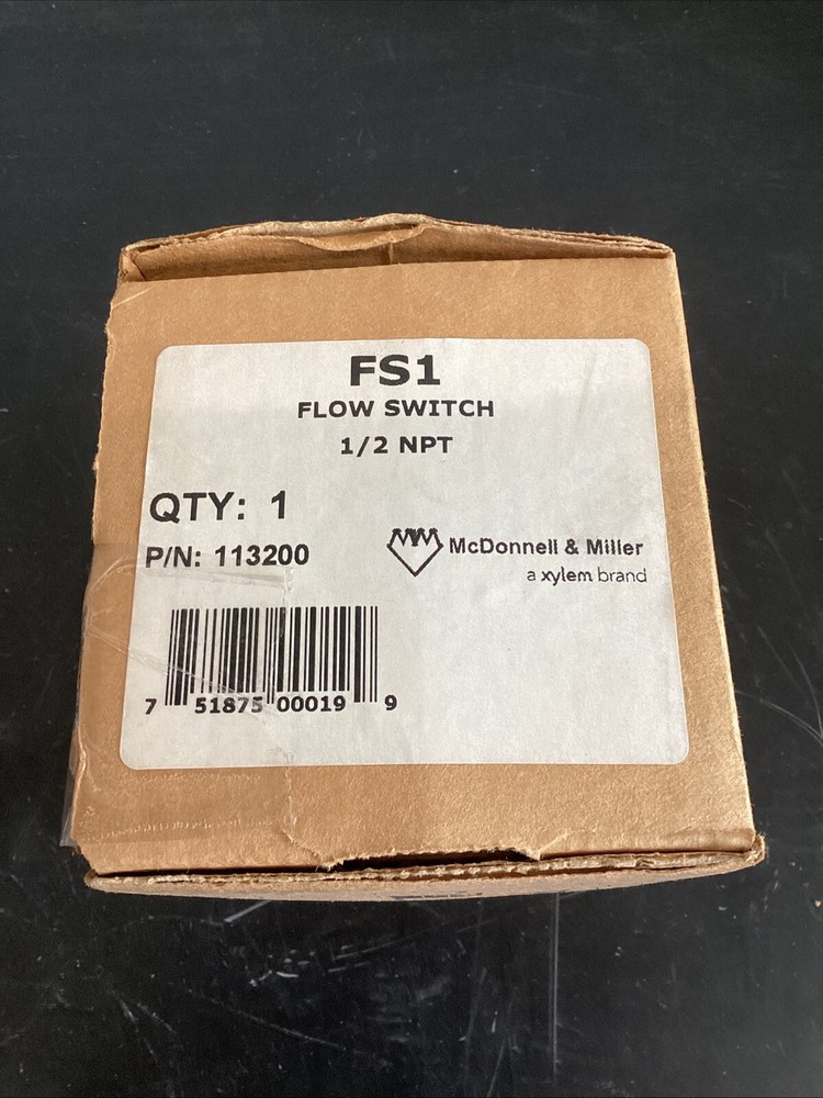 McDonnell & Miller Flow Switch 1/2 NPT FS1 W12