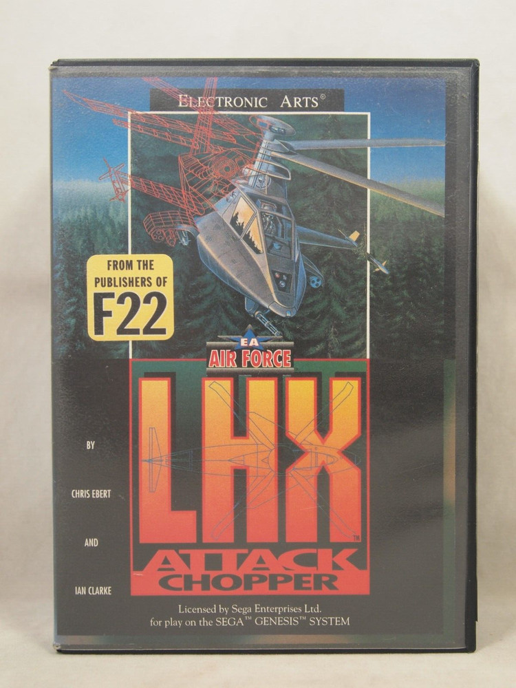 LHX Attack Chopper Case (SEGA Genesis) Authentic BOX ONLY