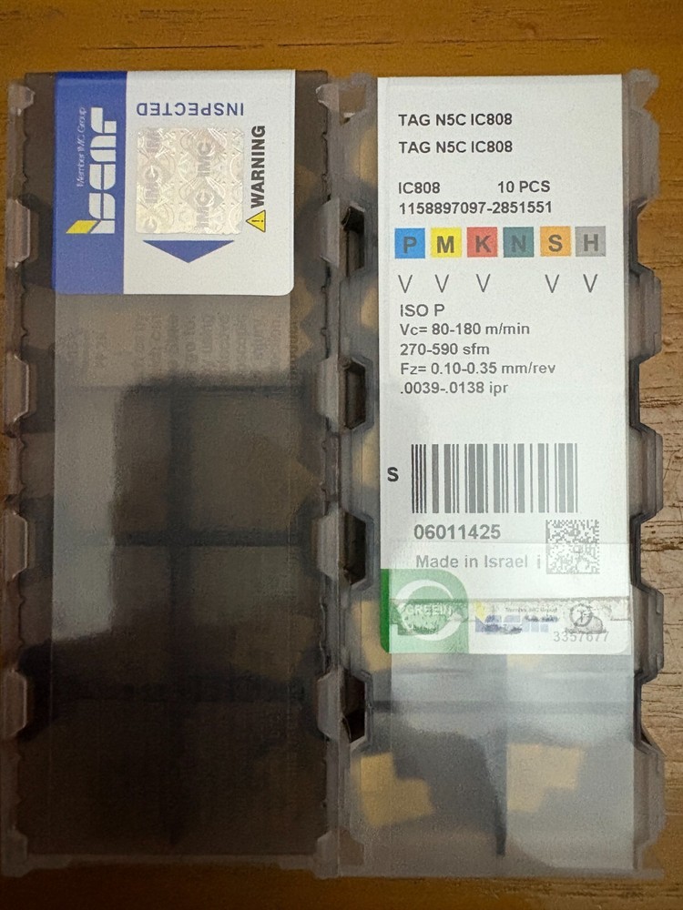 TAG N5C IC808/ISCAR  10 PCS