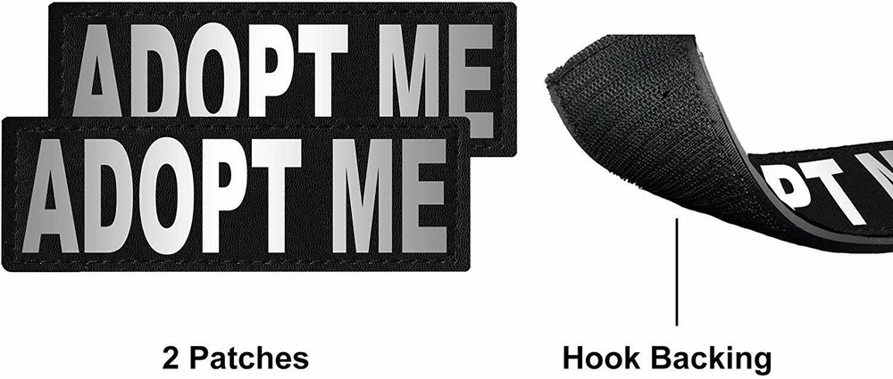 ADOPT ME Service Mesh Vest with Removable Reflective Patch Size 13" - 38"