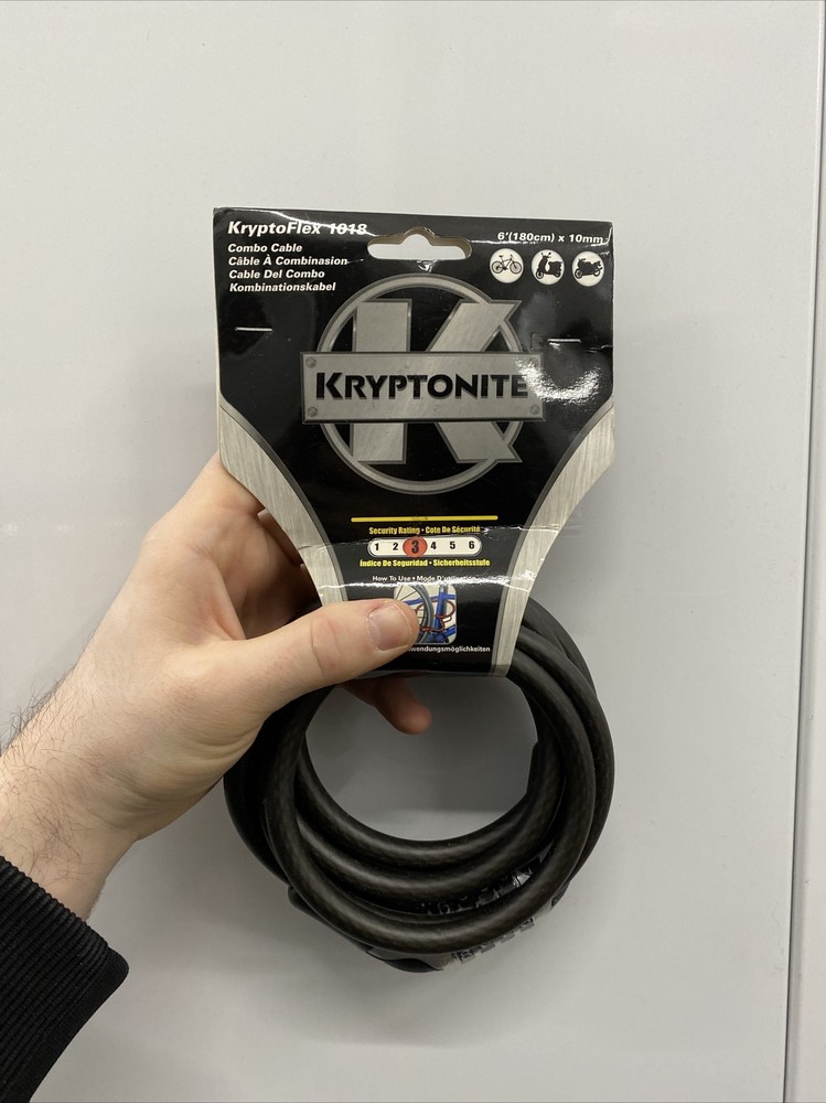 Kryptonite 6' KryptoFlex 1018 Combo Cable 005216 Six Foot Cable Length