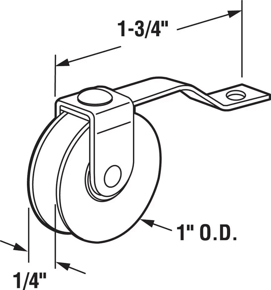 B 638 1 In. Screen Door Tension Spring with Roller, for Academy Doors(2 Pack)