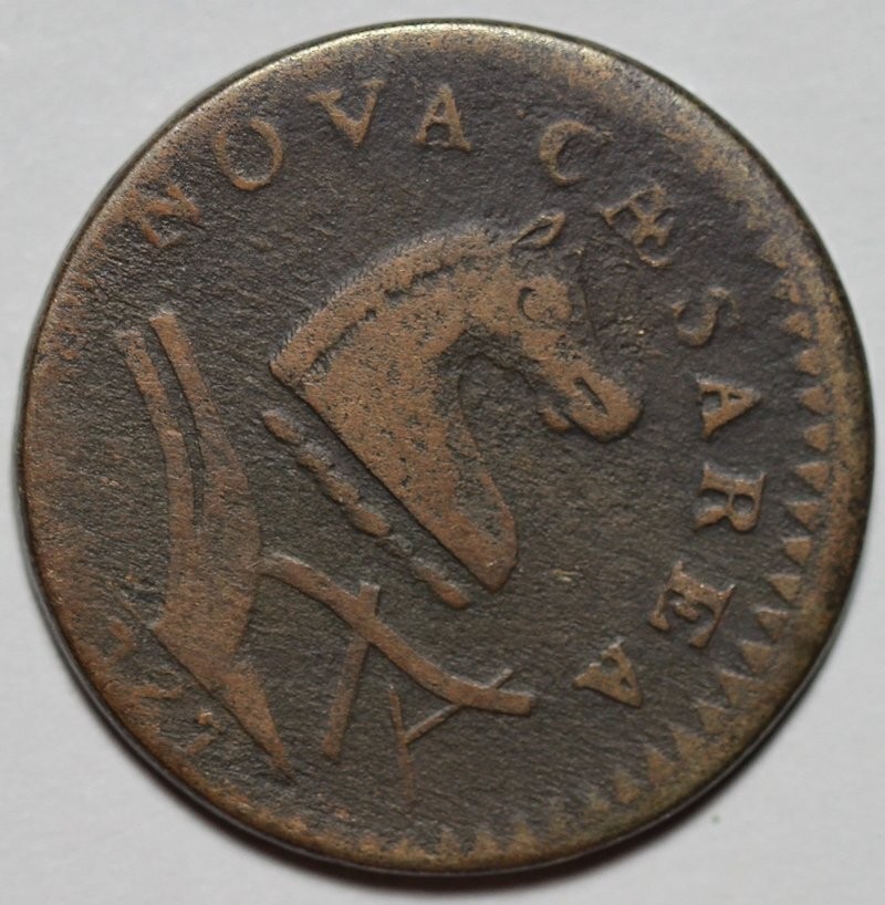 1787 New Jersey Copper Colonial Coin