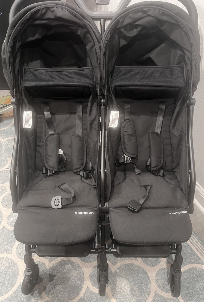 MomPush Lithe X2 Stroller Replacement Seat Set With Harnesses - Black