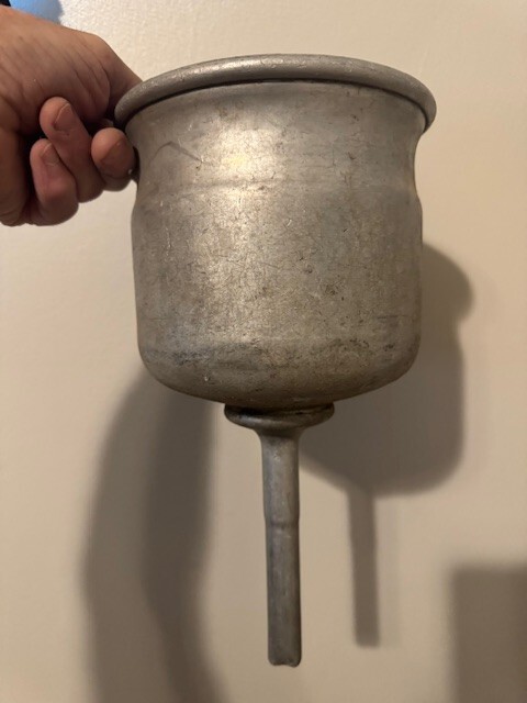 Old Vintage Metal Funnels