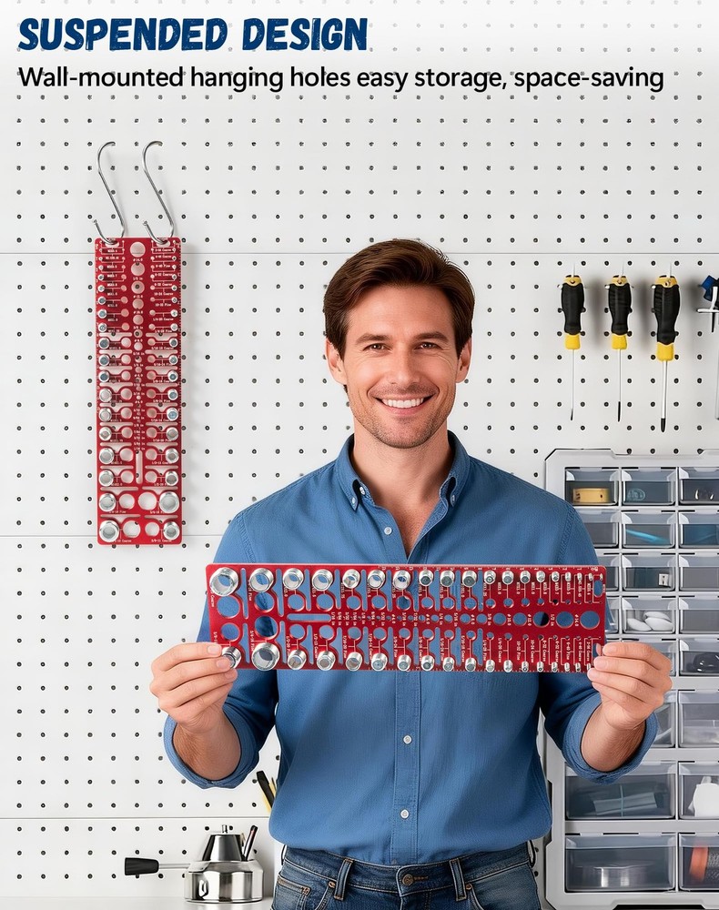 57 Nut and Bolt Thread Checker - Standard Metric Silver