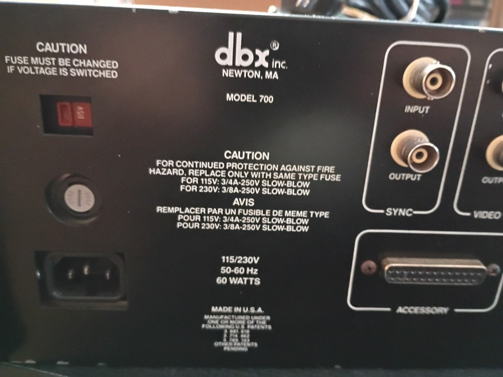 Vintage DBX 700 Studio Pro Digital Audio Processor ADC / DAC Combination Unit