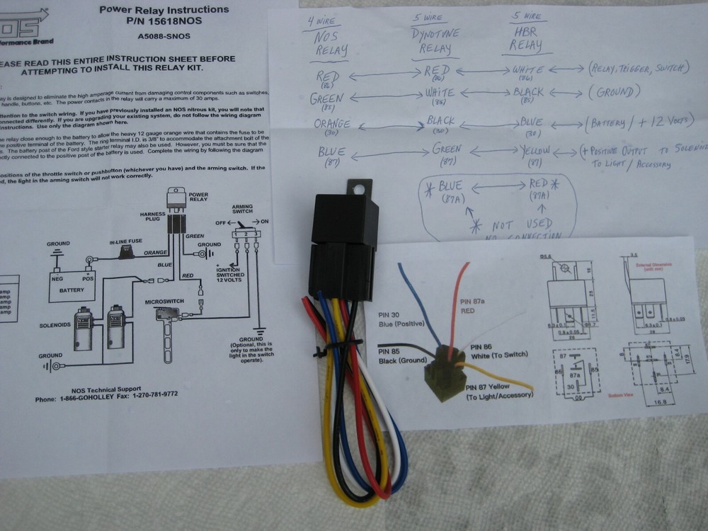 HBR NITROUS POWER RELAY W/HARNESS *HARRY BEAVER RACING