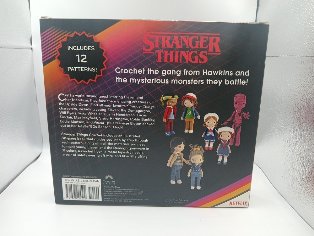 Stranger Things Crochet Kit 12 Patterns Thunder Bay Press New
