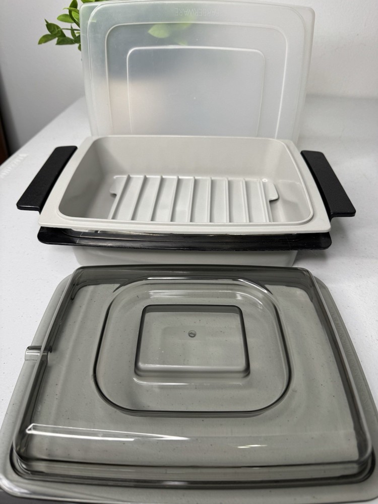 Farberware Microwave Cookware 2 Quart w/ Bacon Rack 4 Piece