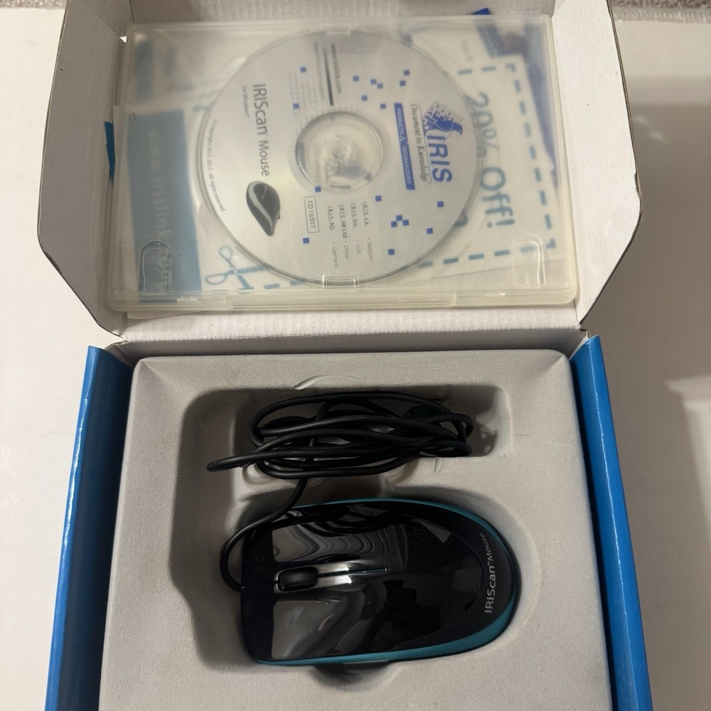 IRIScan Mouse Executive 2 - All in One Scanner and Mouse - Tested & Working