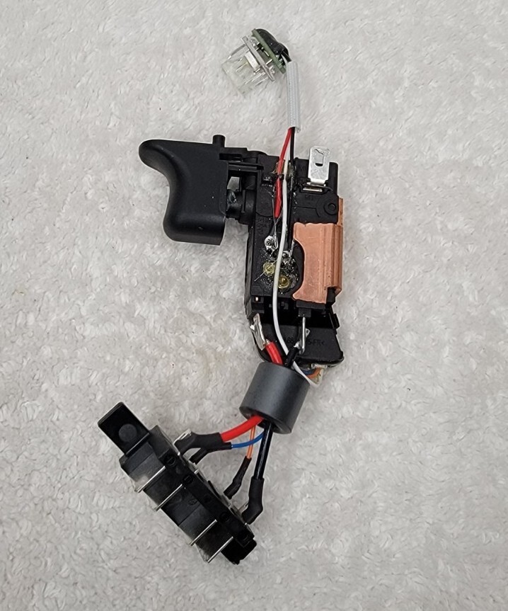 SNAP-ON TOOLS CT8850 CORDLESS 18V 1/2" IMPACT TRIGGER SWITCH ASSEMBLY