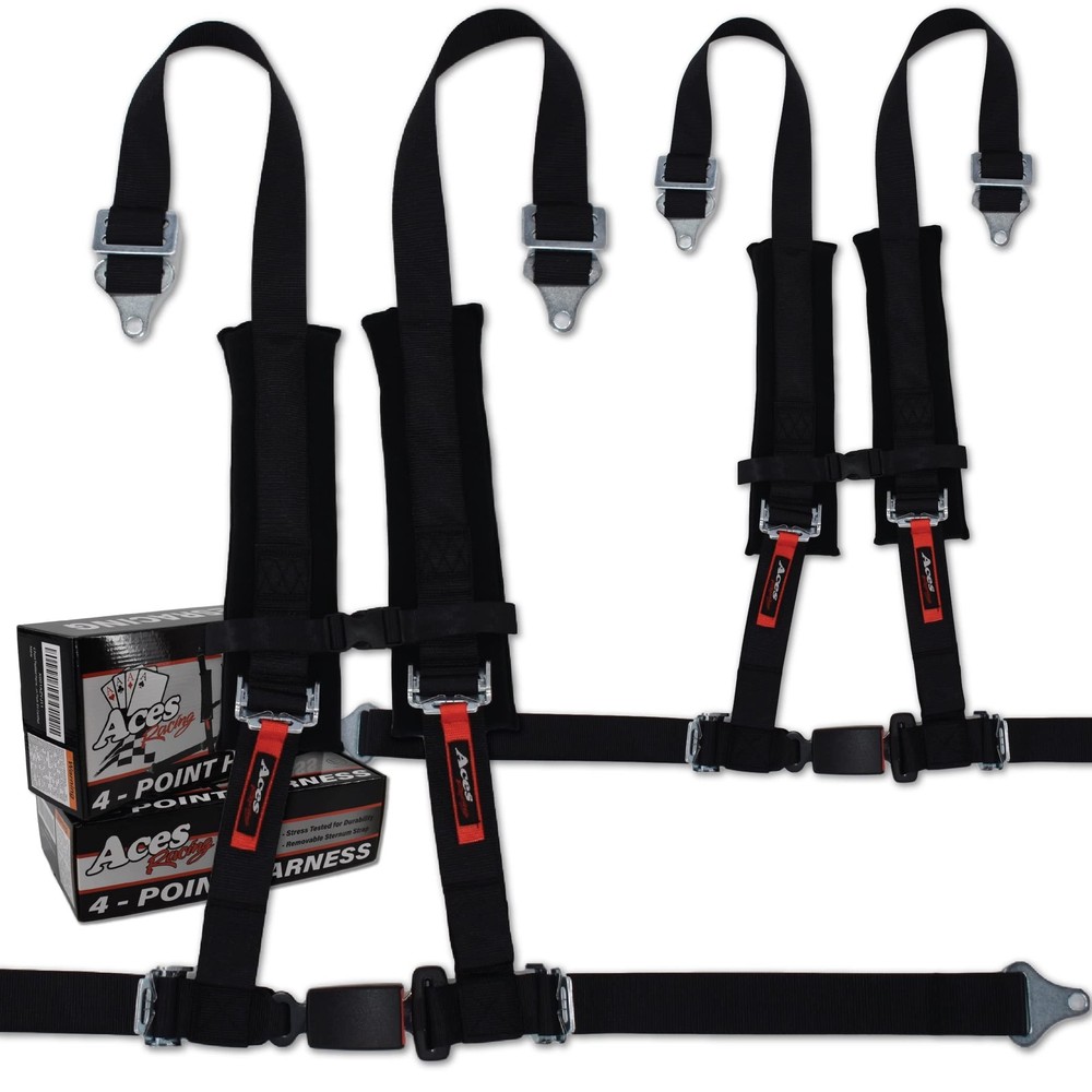 4 Point Harness with 2 Inch Padding Aces Racing Pair