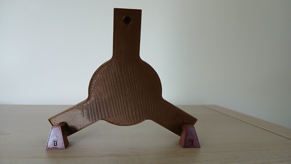 Triangulation Pillar Tribrach 1:2 Perfect Scale Clock.