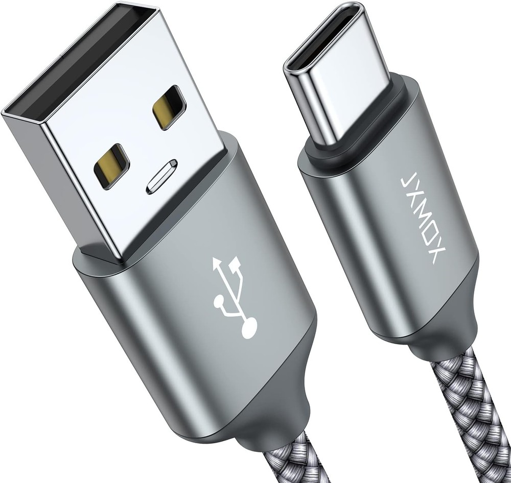 USB Type C Cable,USB A to C 3A Fast Charging (3.3ft 2-Pack) 3.3ft, Grey