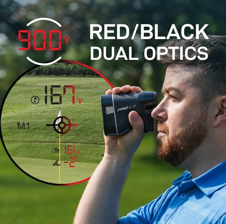 Shot Scope PRO LX+ Golf GPS, Rangefinder, & Performance Tracking, Grey